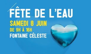 Affiche de la Fête de l'eau à la Fontaine Céleste